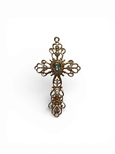 Pingente Cruz com Strass - Modelo 4
