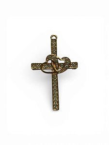 Pingente Cruz com Strass Modelo 2