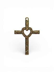 Pingente Cruz com Strass Modelo 7