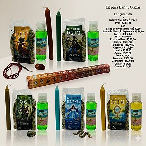 Kit Para Banho Completo Orixás Maniago