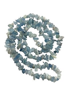 Fio de Cascalho (Agua Marinha/Amazonita/Ametista clara/Ametista escura/Citrino/Coral/Cornalina/Fluorita/Granada/Hematita/Howlita bege/Howlita branca/Howlita turquesa/Jaspe leopardo/Jaspe nevada/Jaspe vermelha/Lápis lazuli/Madre perola/Obsidiana Mogno