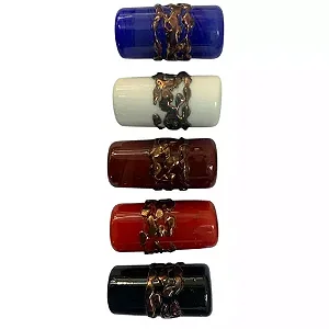 Firma de Murano com detalhes em bronze
