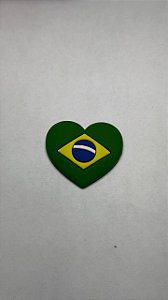 Aplique Emborrachado da Copa - Coração Brasil