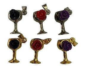 Pingente De Taça Com Flor