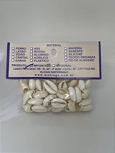 Búzios Pequeno Natural Cortado - 25g