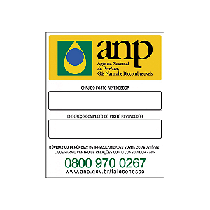 Adesivo ANP CNPJ