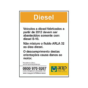 Adesivo ANP Diesel
