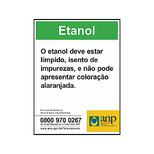 Adesivo ANP Etanol