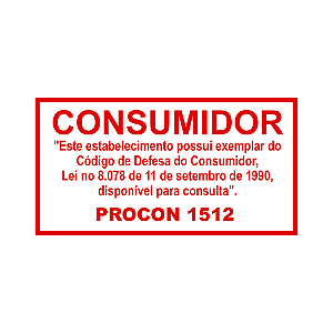 Adesivo Código de Defesa do Consumidor