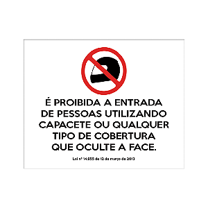 Adesivo Proibido Capacete