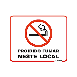 Adesivo Proibido Fumar