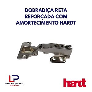 Dobradiça reforçada com amortecimento reta hardt em Araçatuba