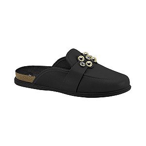 Mule Clog Feminino Beira Rio Casual Confortável Com Pedraria 4317.106
