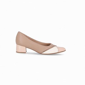 SAPATO SCARPIN PICCADILLY FEMININO SALTO BLOCO BAIXO 739079-1