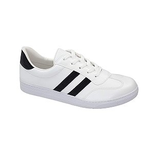 Tenis casual feminino branco tamanhos especiais TN37