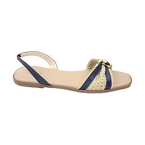 Sandália rasteira Flat feminina Tamanho Especial AN66