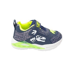 Tênis Infantil LED Masculino Dinossauro MiniPe MP2402