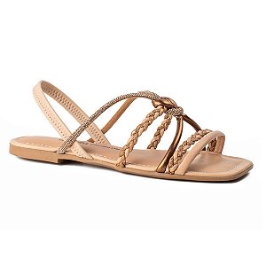 Sandália Rasteira Feminina Dakota com Tiras Estilosa e Confortável Y9601