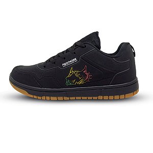 Tênis Skate Red Nose Preto Estilo Street com Solado Caramelo RNVM104