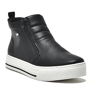 Tênis cano alto Coturno Ziper Via Marte 030-002-02