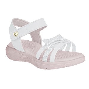 Sandália Infantil Menina Kidy Laços + Mini Sala Brinde Diversão conforto Estilo 192-1079-0004