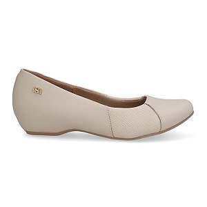 Sapatilha Usaflex Couro com Tecnologia Joanete e Salto 3cm N22103005