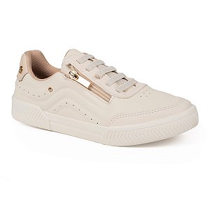 Tênis Casual feminino Kolosh Calce Fácil Elástico Zíper C3019B