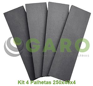KIT 4 Palheta de Grafite 250X40X4 - Bomba de Vacuo