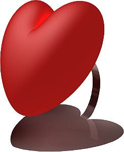Dia dos Namorados! Luminária CUORE Vermelha Slide Design Italia
