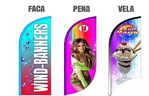 Wind Banner Personalizado Só a Bandeira M