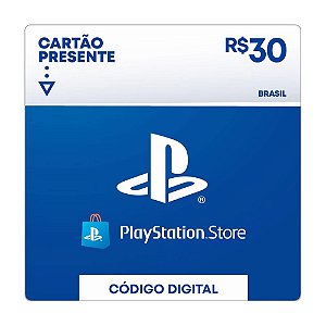 Cartão Presente Playstation Store R$: 30 - Brasil