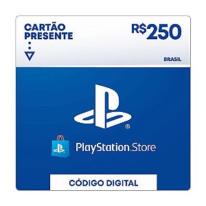Cartão Presente Playstation Store R$: 250 - Brasil
