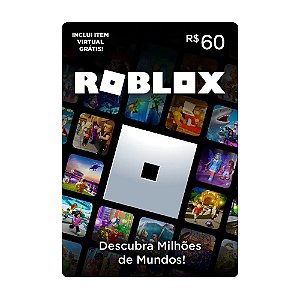 Cartão Roblox Gift Card R$60 - Robux