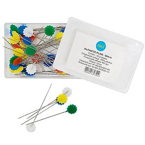 ALFINETE FLOR 50MM C/ 50 UNIDADES