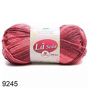 LÃ SEDA CIRCULO COR 9245 MESCLA GELÉIA ROSA BORDÔ 100 G