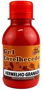 GEL ENVELHECEDOR TRUE COLORS VERMELHO GRANADA 100 ML