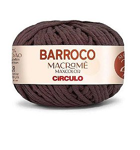 BARROCO MACRAMÊ MAXCOLOR 24 FIOS COR 7311 TABACO 400 GR