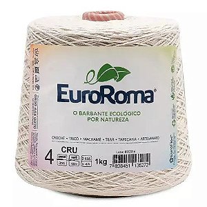 BARBANTE EUROROMA FIO 4 1 KG COR CRÚ 1525 MTS