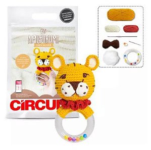 KIT AMIGURUMI CHOCALHOS SOFT TIGRE COR 1