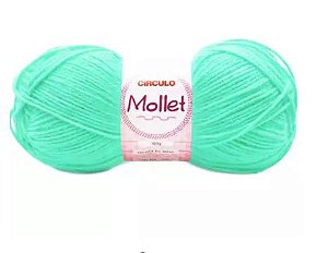 FIO MOLLET CIRCULO COR 5743 NEON MINT 100 GR