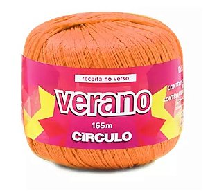 LINHA CROCHÊ VERANO 165 MTS COR 0617 LARANJA