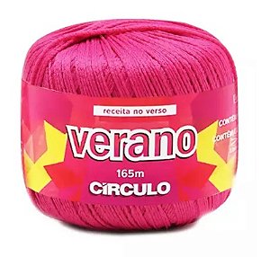 LINHA CROCHÊ VERANO 165 MTS COR 6115 ROSA CHOQUE