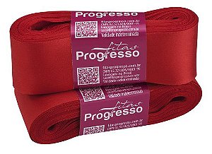 FITA CETIM SIMPLES CF009 38MM COR 1354 VERMELHO TOMATE Peça 10 metros