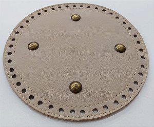 BASE REDONDA PARA BOLSA DE CROCHÊ 18 CM COR MARFIM