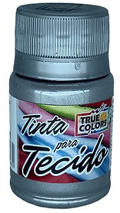 TINTA TECIDO METAL COR 1091-METAL PRATA 37 ML TRUE COLORS