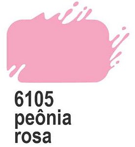 TINTA PVA FOSCO TRUE COLORS COR 6105-PEÔNIA ROSA100 ML