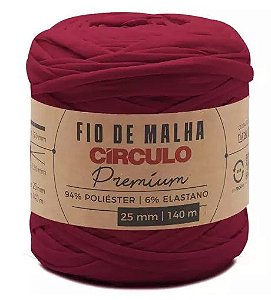 FIO DE MALHA PREMIUM 25MM CÍRCULO 140 MTS COR 3986 PICANTE