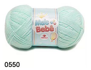 FIO MAIS BEBÊ CIRCULO 100G COR 0550 VERDE CANDY