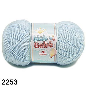 FIO MAIS BEBÊ CIRCULO 100G COR 2253 AZUL CANDY