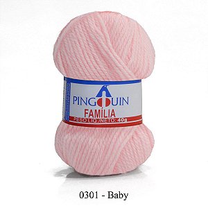 FIO FAMILIA 40 GR COR 301 ROSA BABY